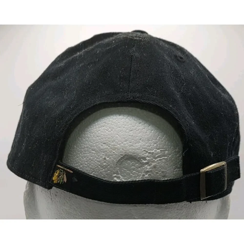 Fan Favorite Chicago Blackhawks All‎ Black Hat Adult Adjustable Clean Up Cap NHL